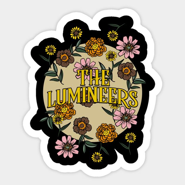 Lumineers Name Personalized Flower Retro Floral 80s 90s Name Style Sticker by Ancientdistant